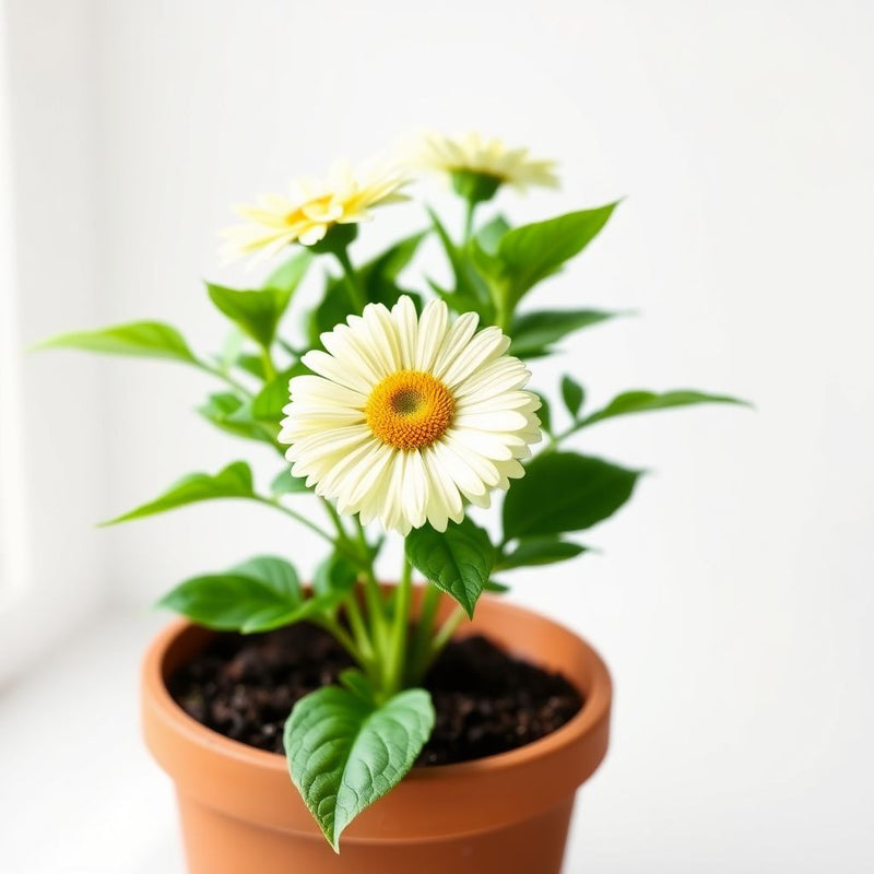 Yellow White Argyranthemum Flower seeds for Planting - Pollinator Friendly, Heirloom & GMO Free Seeds for Home Garden