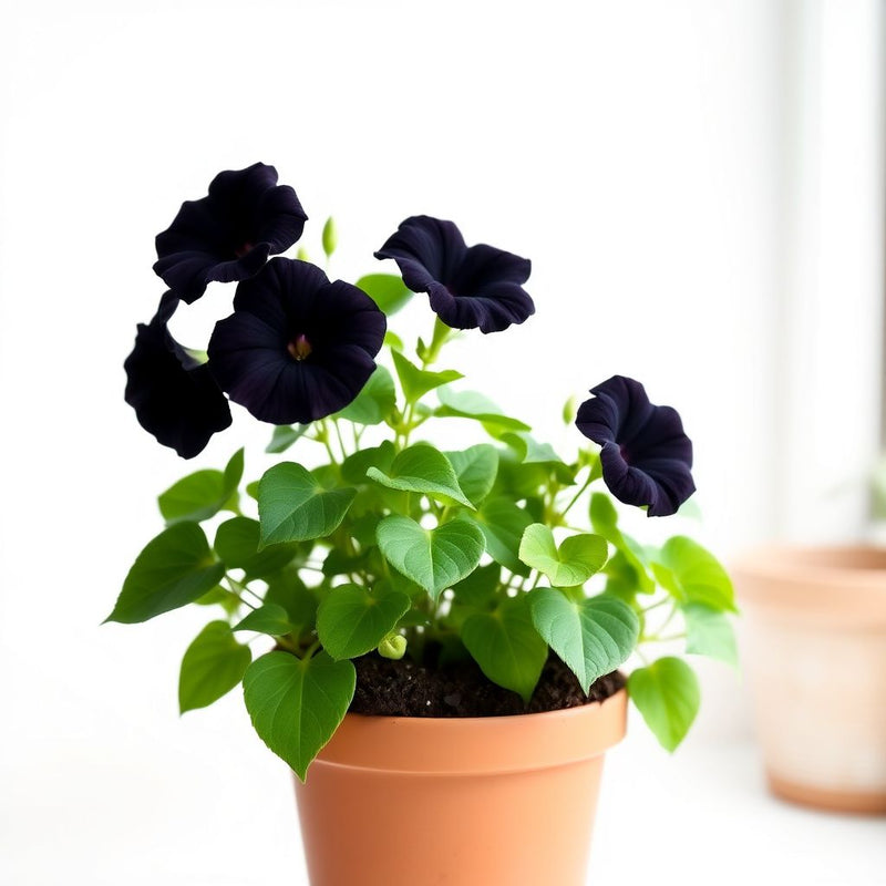Black Velvet Petunia Seeds for Stunning, Dark Petunia Blooms