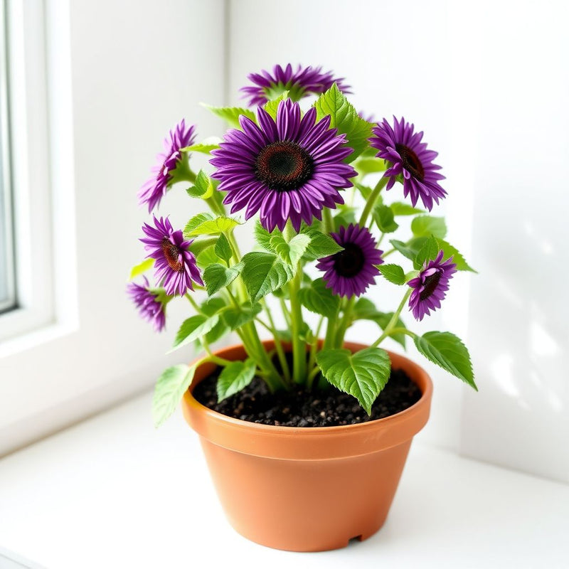 Purple Mini Sunflower Seeds for Planting Grow Your Garden