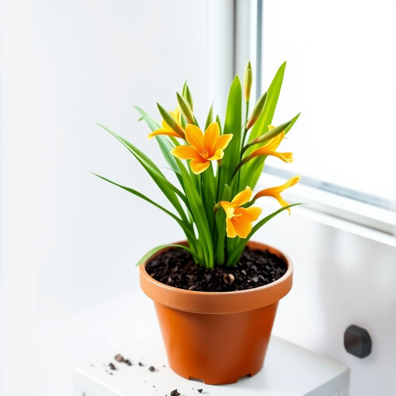 Yellow Orange Freesias Flower seeds for Planting - Fragrant Blossoms, Heirloom & GMO Free Seeds for Home Garden