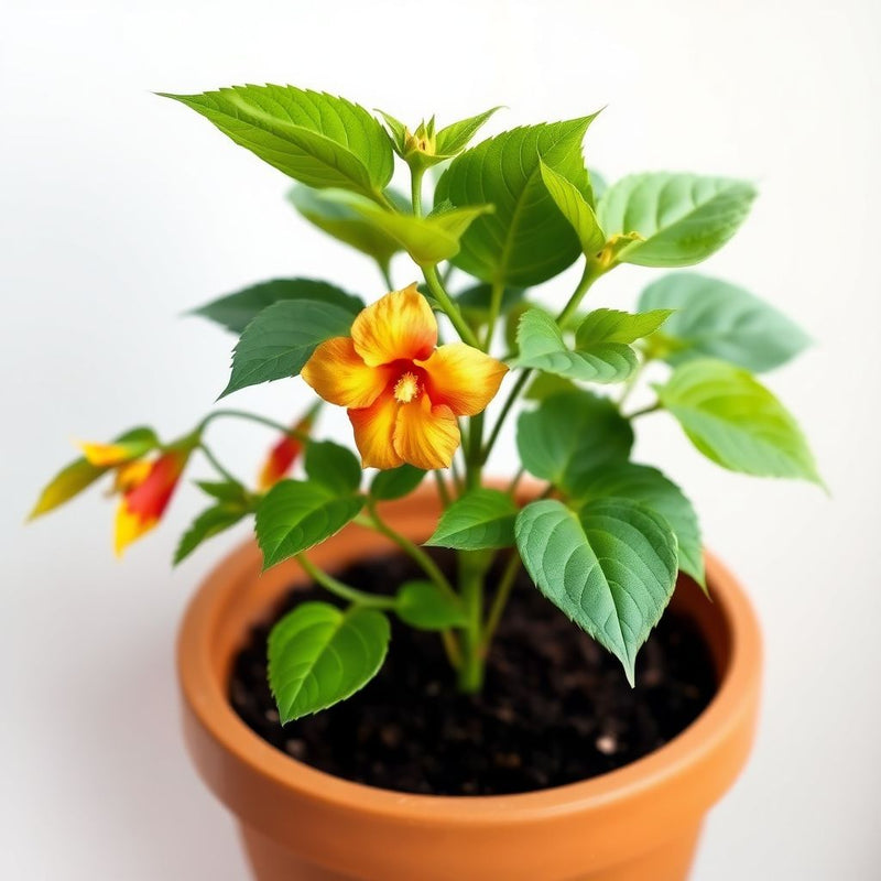 Yellow Red Abutilon Flower seeds for Planting - Low Maintenance, Heirloom & GMO Free Seeds for Home Garden
