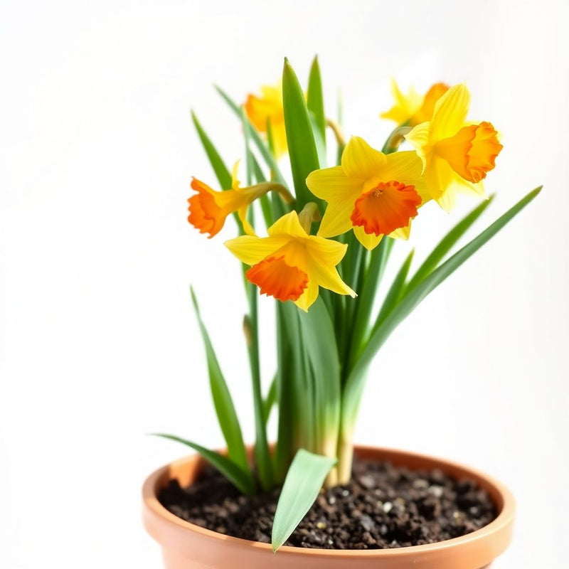 Yellow Red Daffodil Seeds for Planting Bright Perennial Flowers