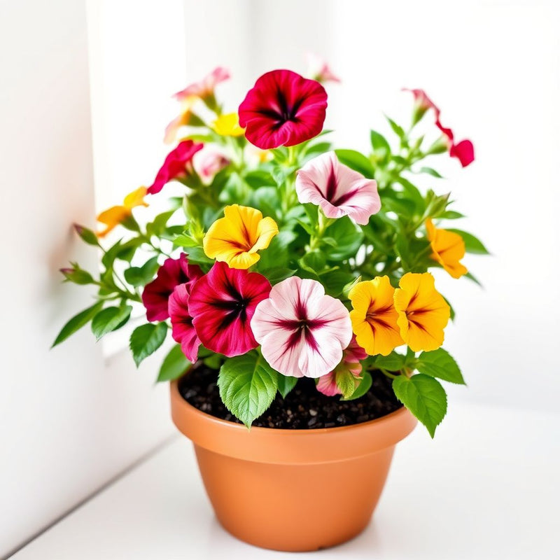 Multi-Flowered Double-Petal Petunia Seeds for Planting - Vibrant Mixed Colors