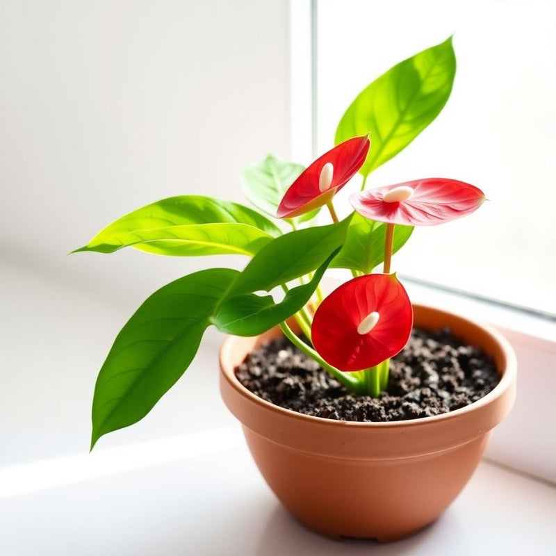 Anthurium Flower seeds for Planting Compact Growth Heirloom & GMO Free Seeds for Home Garden