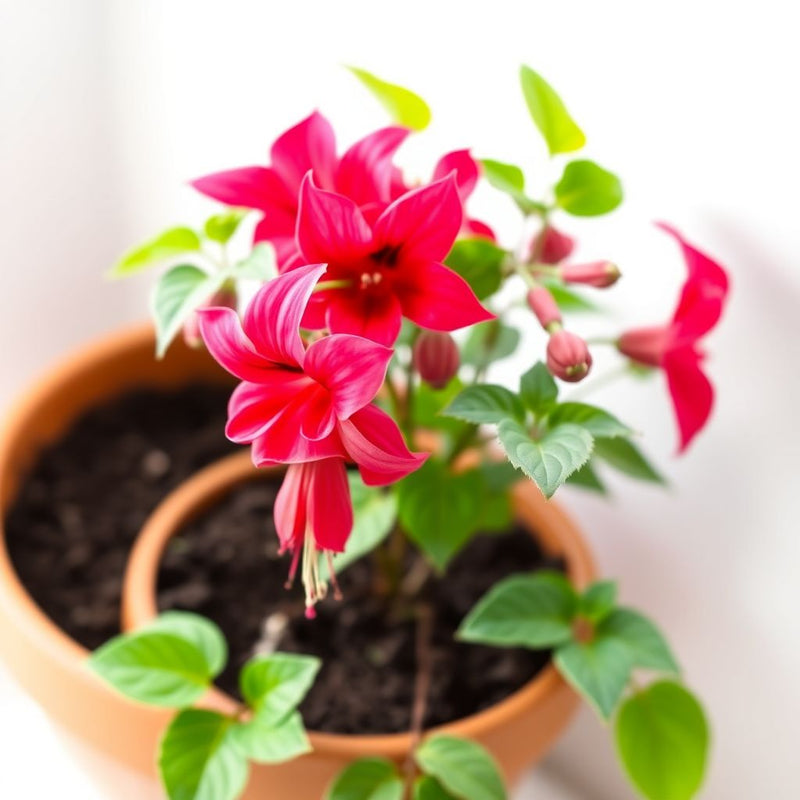 Fuchsia Flower Seeds for Planting - Vibrant Red Annuals for Your Garden