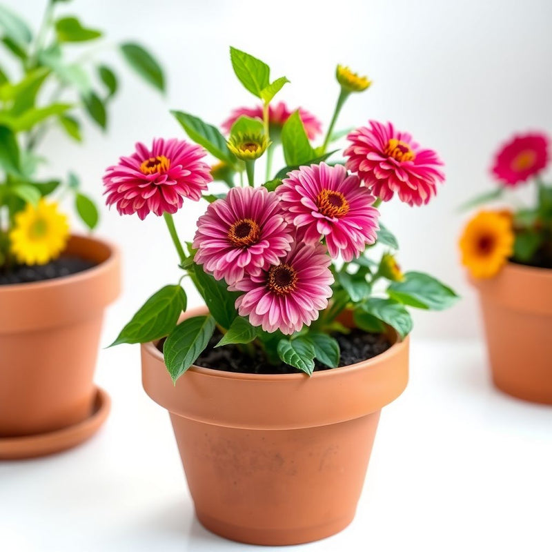 Zinnia Art Deco Fiore Mix Seeds for Stylish, Colorful Zinnia Blooms