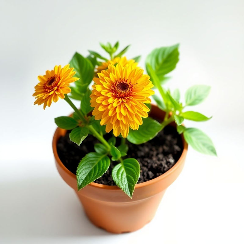 Zinnia Planting Flower Seeds Dark Yellow - For Colorful Blooms in Any Garden