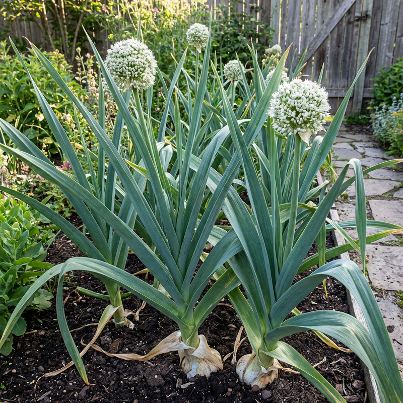 Elephant Garlic Seeds for Planting, White – Heirloom, Non-GMO, High Germination Organic Garden Seeds