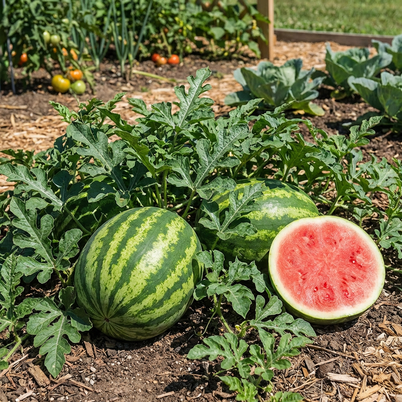 Citrullus lanatus Seedless Watermelon Fruit Variety for Home Garden Cultivation