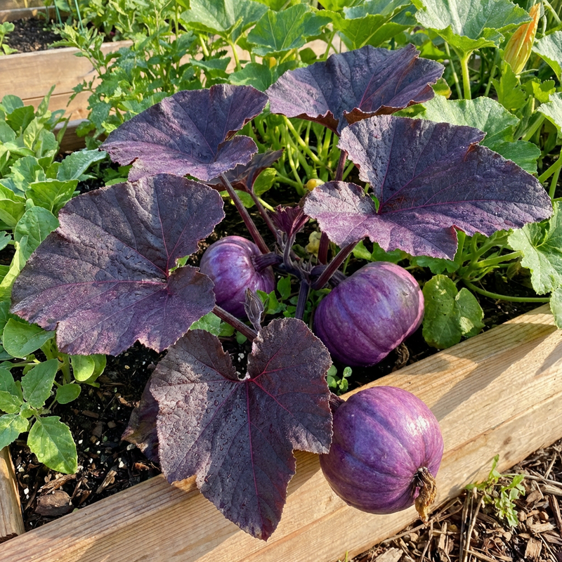 Purple Pumpkin Seeds for Home Garden Growing with Decorative and Culinary Variety