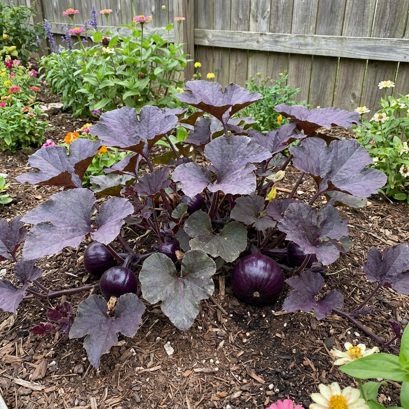Cucurbita pepo Purple Pumpkin Seeds for Home Garden Growing and Seasonal Harvest