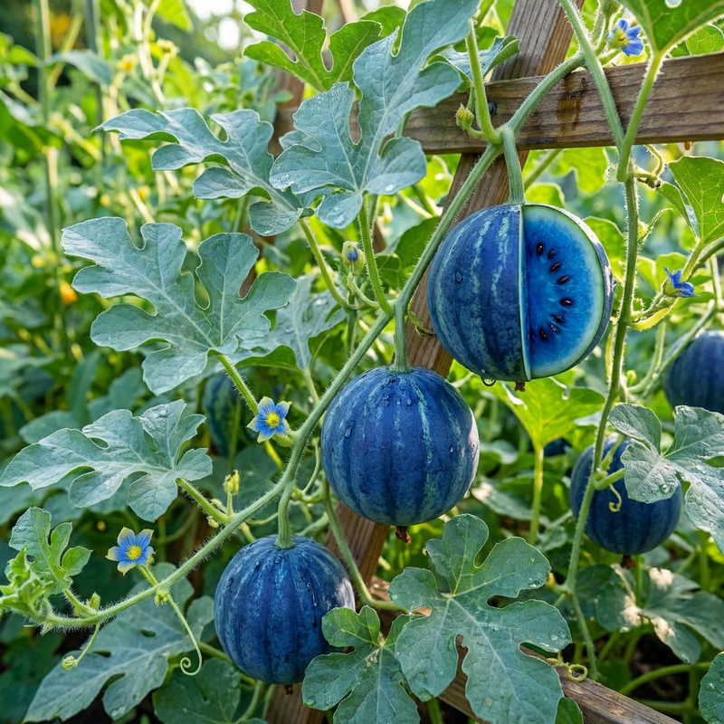 Blue Watermelon Fruit Seeds for Planting - Heirloom, Non-GMO, High Germination Organic Garden Seeds