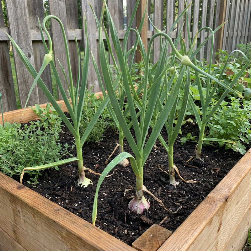 Garlic Plant Variety for Home Garden Growing and Culinary Use