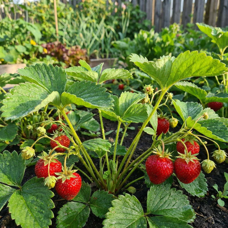 Albion Strawberry Fruit Seeds for Planting – High-Yield, Sweet Berries, Heirloom, High Germination, Non-GMO Organic Garden Seeds