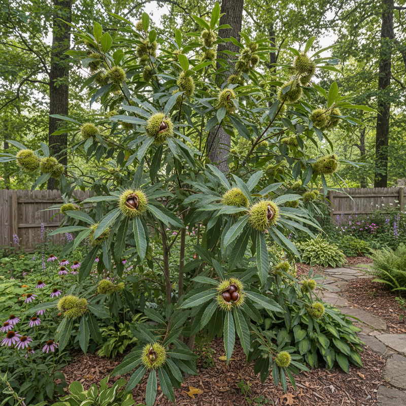 Chinquapin Chestnut Tree Seeds – Heirloom Variety for Home Garden and Landscape Growing