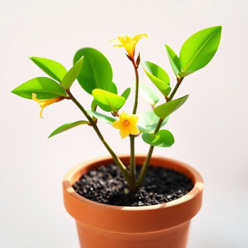 Adenium Obesum Yellow Flower Seeds for Easy Planting