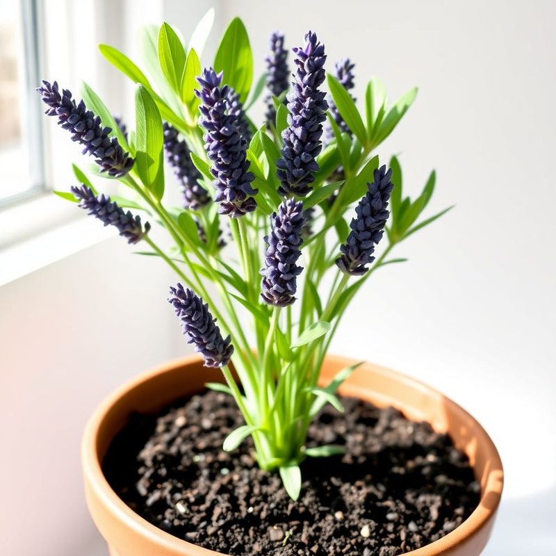 English Lavender Seeds for Home Garden Growing with Fragrant Purple Blooms
