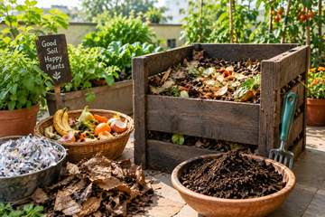 How to make compost at home in India using vegetable peels, dry leaves and organic garden waste