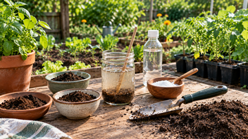 Testing garden soil pH at home without a soil testing kit using simple household materials
