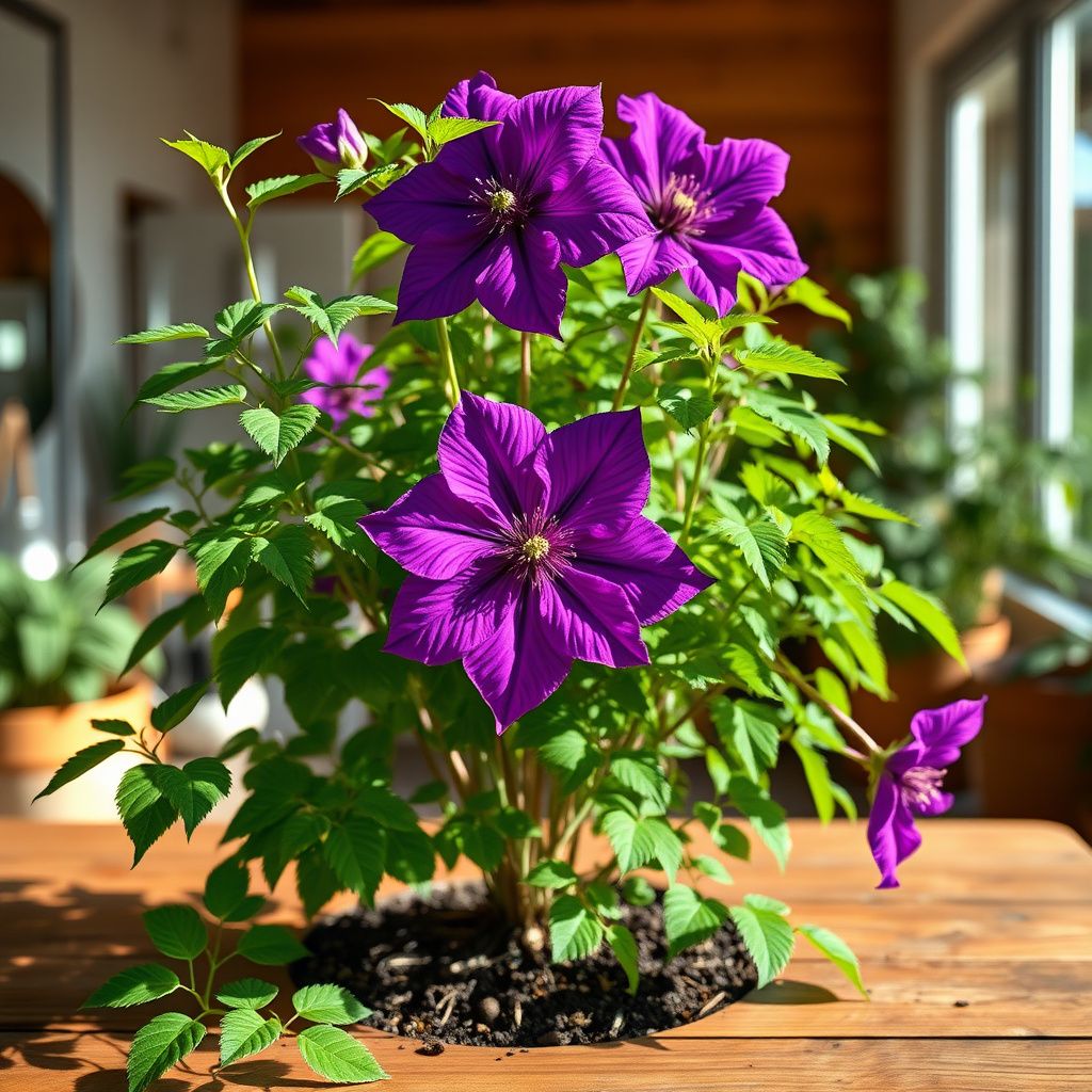 Clematis Purple Flower Seeds for Planting flower bed garden