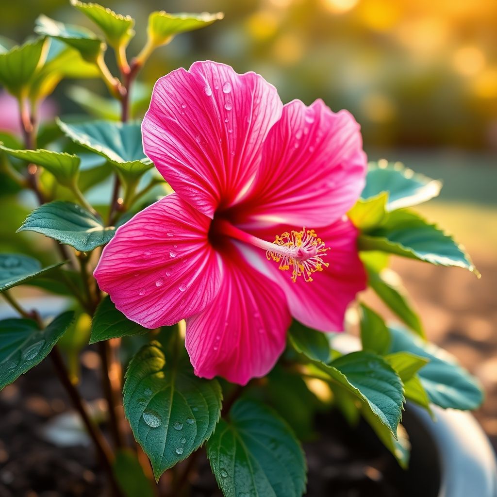 Thick Pink Hibiscus Flower seeds for Planting - Cottage Garden Essential, Heirloom & GMO Free Seeds for Home Garden