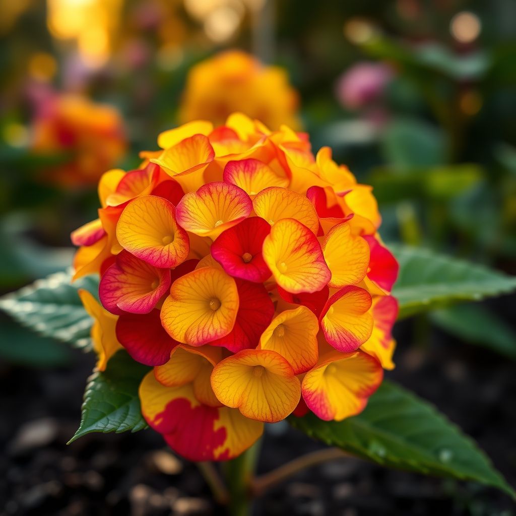 Yellow Red Hydrangea Flower seeds for Planting - Colorful Display, Heirloom & GMO Free Seeds for Home Garden