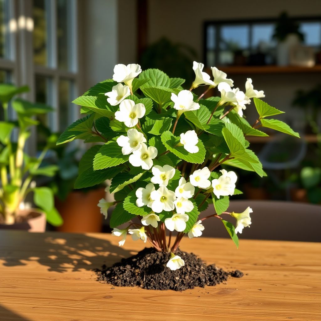 Begonia White Flower seeds for Planting - Wildflower Mix, Heirloom & GMO Free Seeds for Home Garden