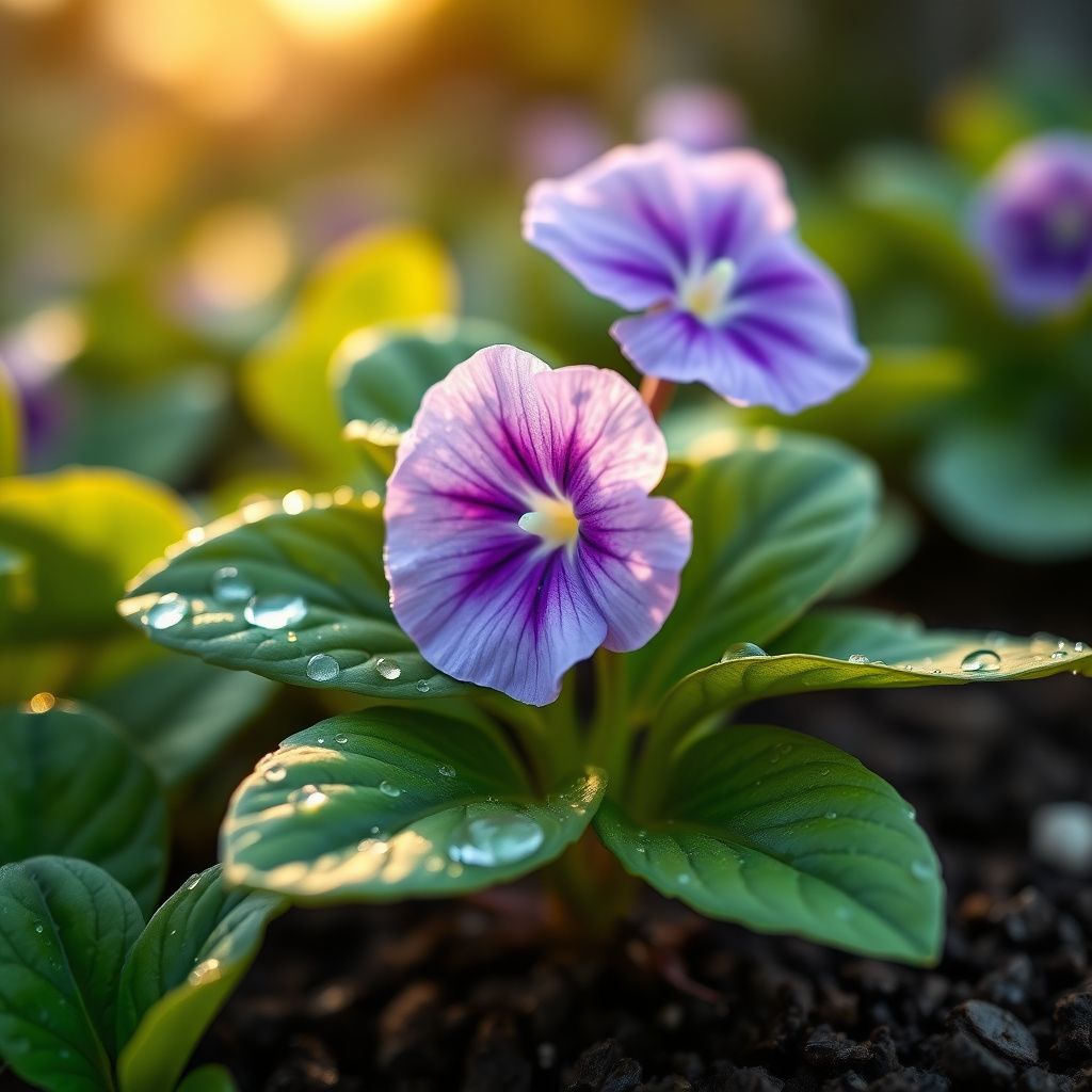 African Violet Delosperma Flower seeds for Planting - Hardy Variety, Heirloom & GMO Free Seeds for Home Garden
