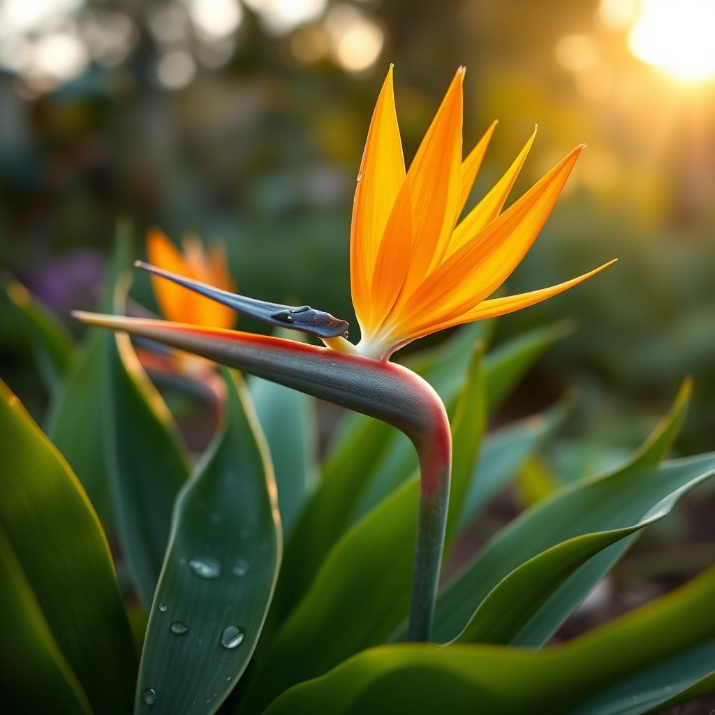 Orange Violet Strelitzia Flower seeds for Planting - Fragrant Blossoms, Heirloom & GMO Free Seeds for Home Garden