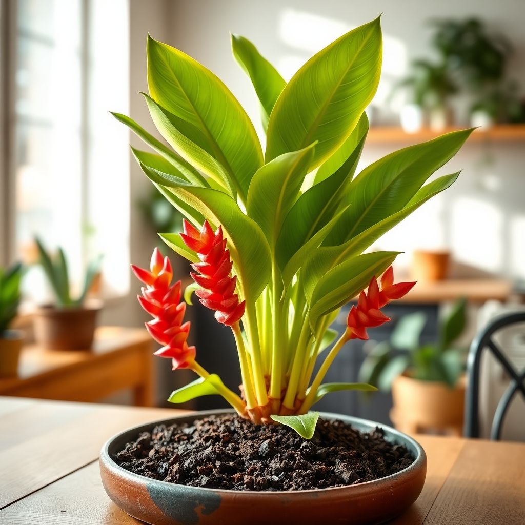 Red Green Torch Ginger Plant Seeds for Easy Planting