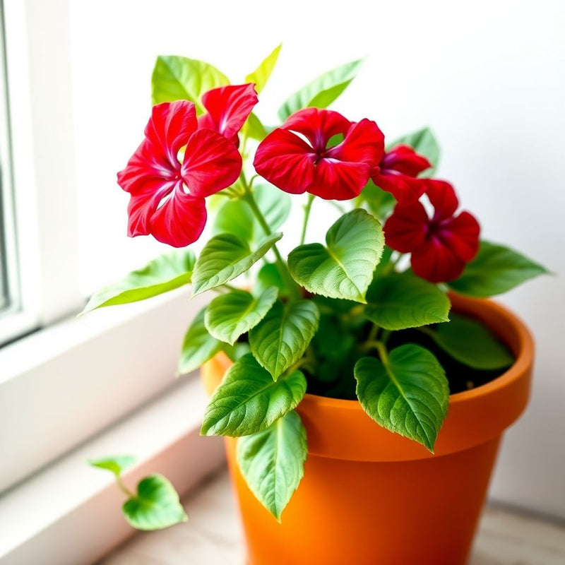 Red Periwinkle Flower seeds for Planting - Low Maintenance, Heirloom & GMO Free Seeds for Home Garden