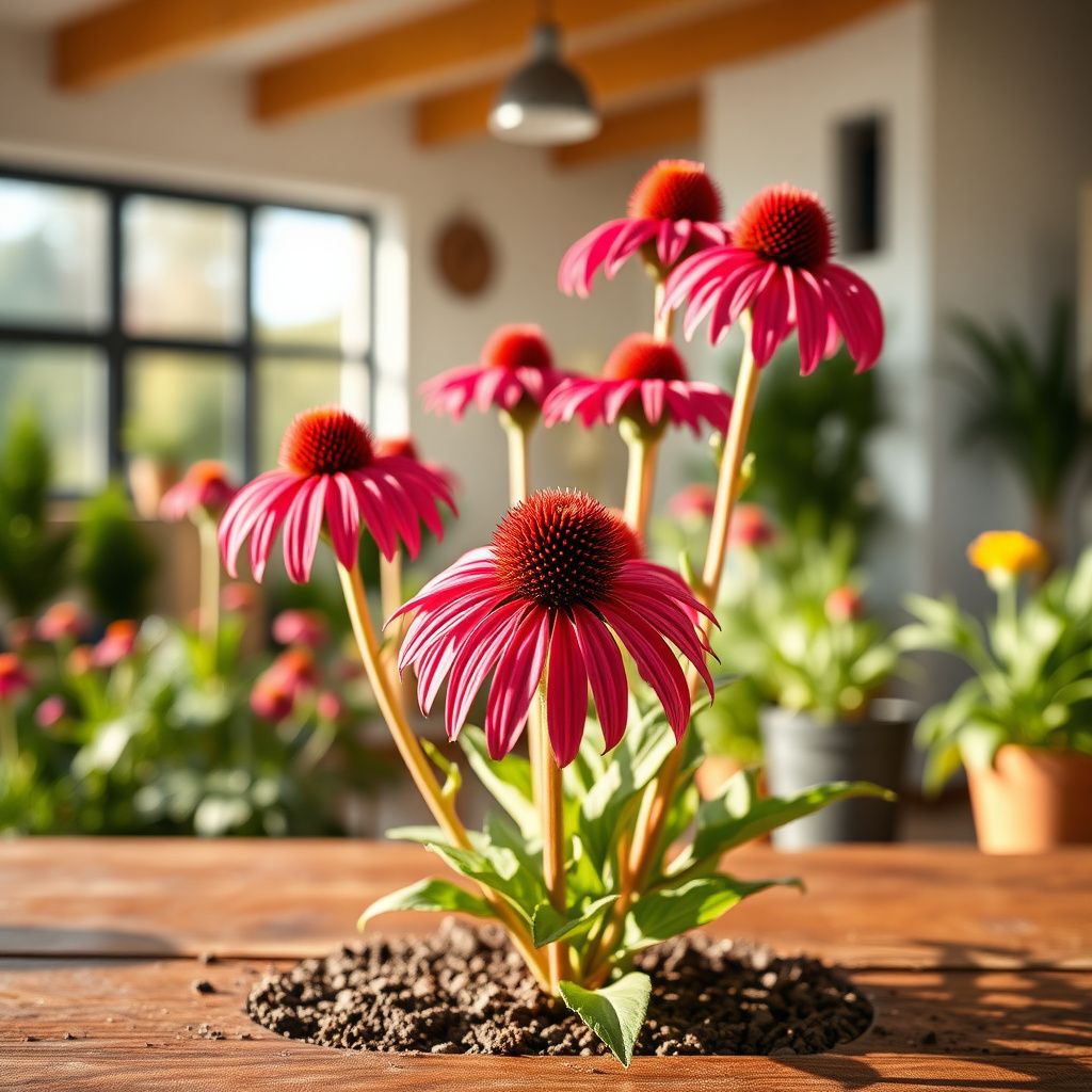 Firebird Coneflower Echinacea purpurea Seeds for Planting in Flower Bed
