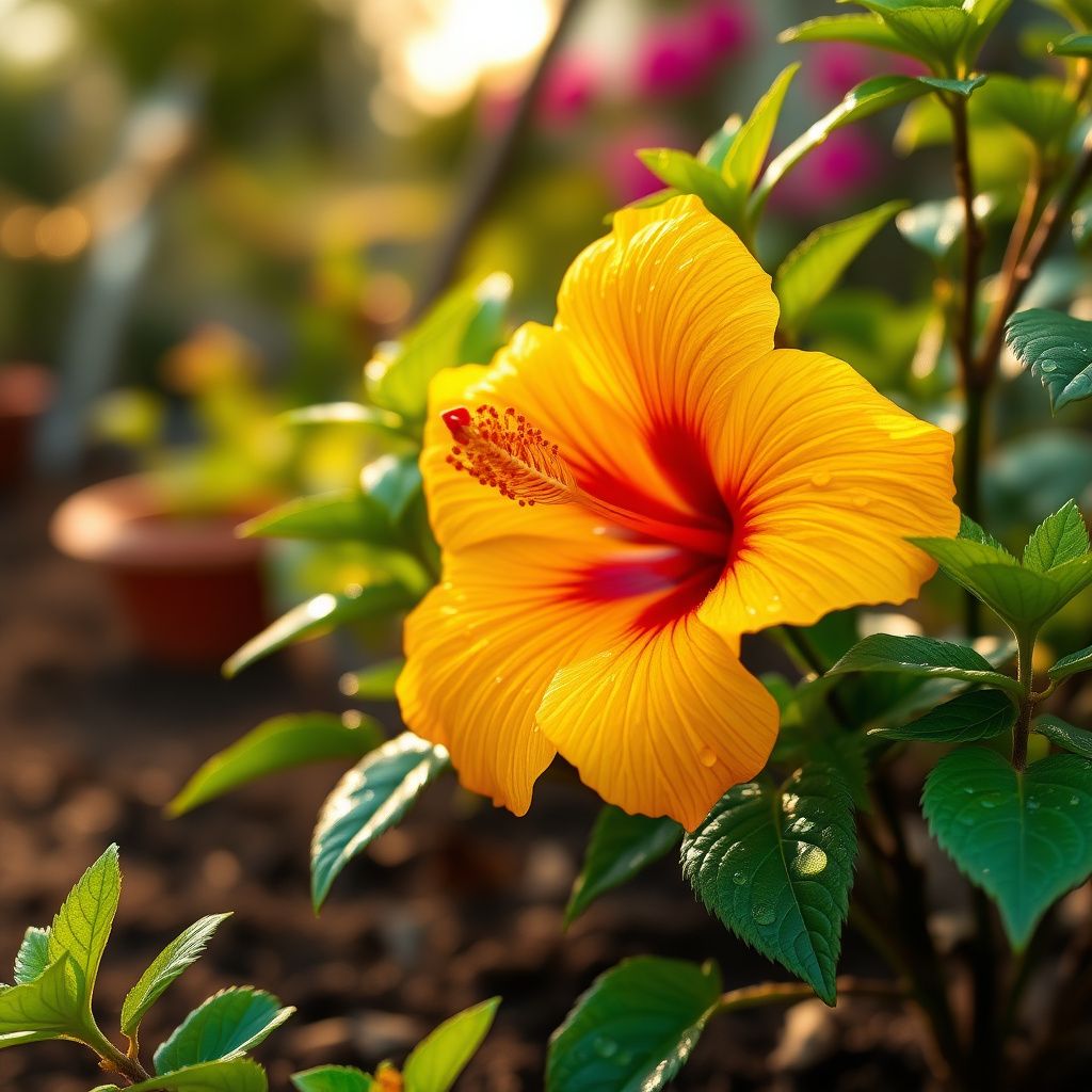 Yellow Orange Hibiscus Flower Seeds – Easy to Grow Heirloom & NonGMO Seeds for Home Garden
 
 Sale