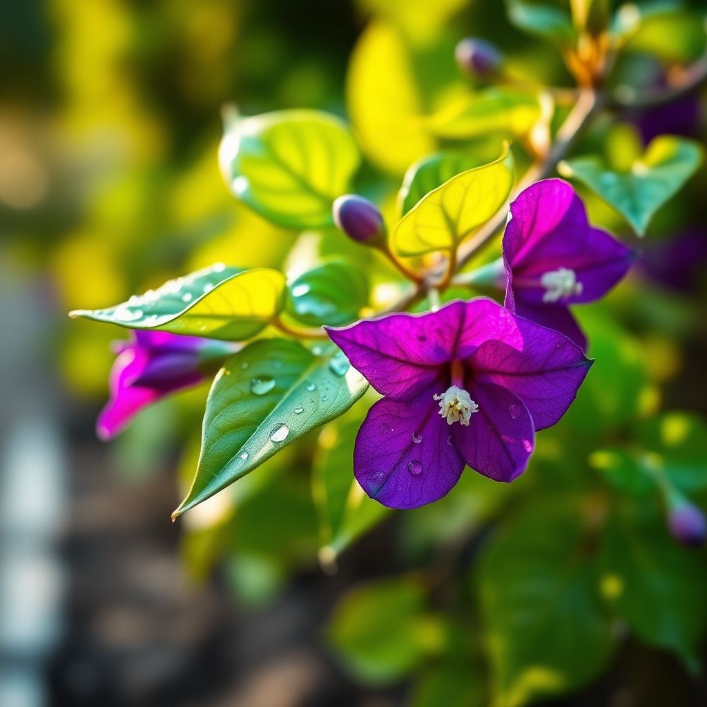 Bougainvillea Flower Seeds for Planting  Dark Violet, Stunning Garden Climber