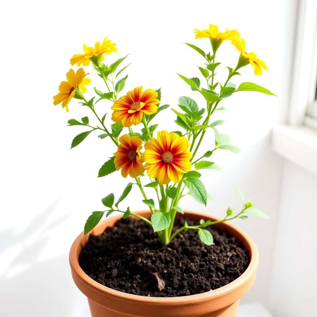 Yellow Red Bellfarm Flower seeds for Planting - Wildflower Mix, Heirloom & GMO Free Seeds for Home Garden