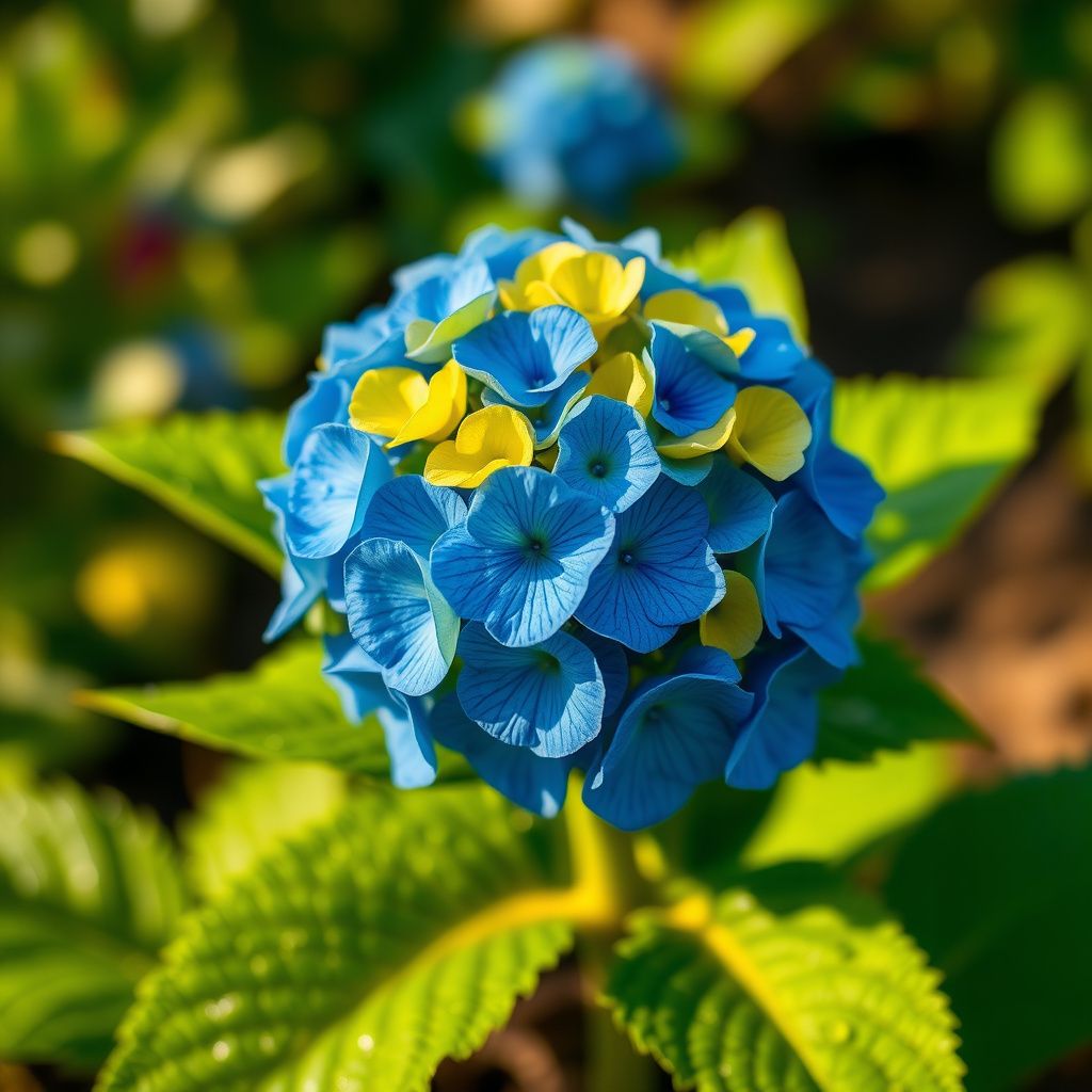 Blue and Yellow Hydrangea Flower Seeds for Beautiful Planting