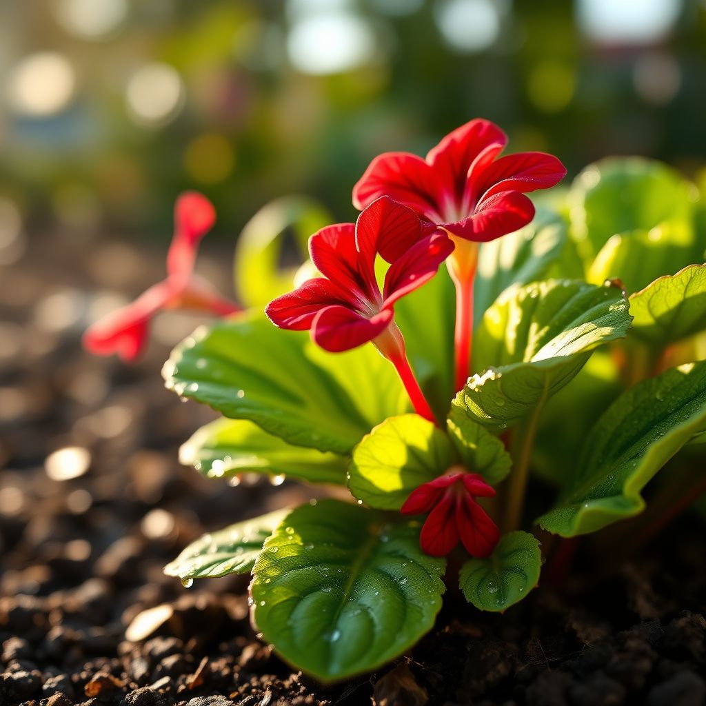 African Violet Red Flower Seeds for Unique Ground Cover | Exotic Blooms