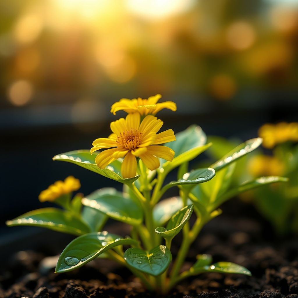 Yellow Madia Elegans Flower Seeds Planting