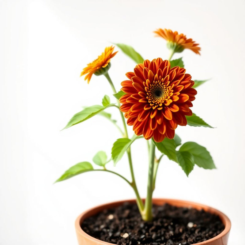 Zinnia Flower Seeds in Brown and Yellow for a Cozy Garden Ambiance