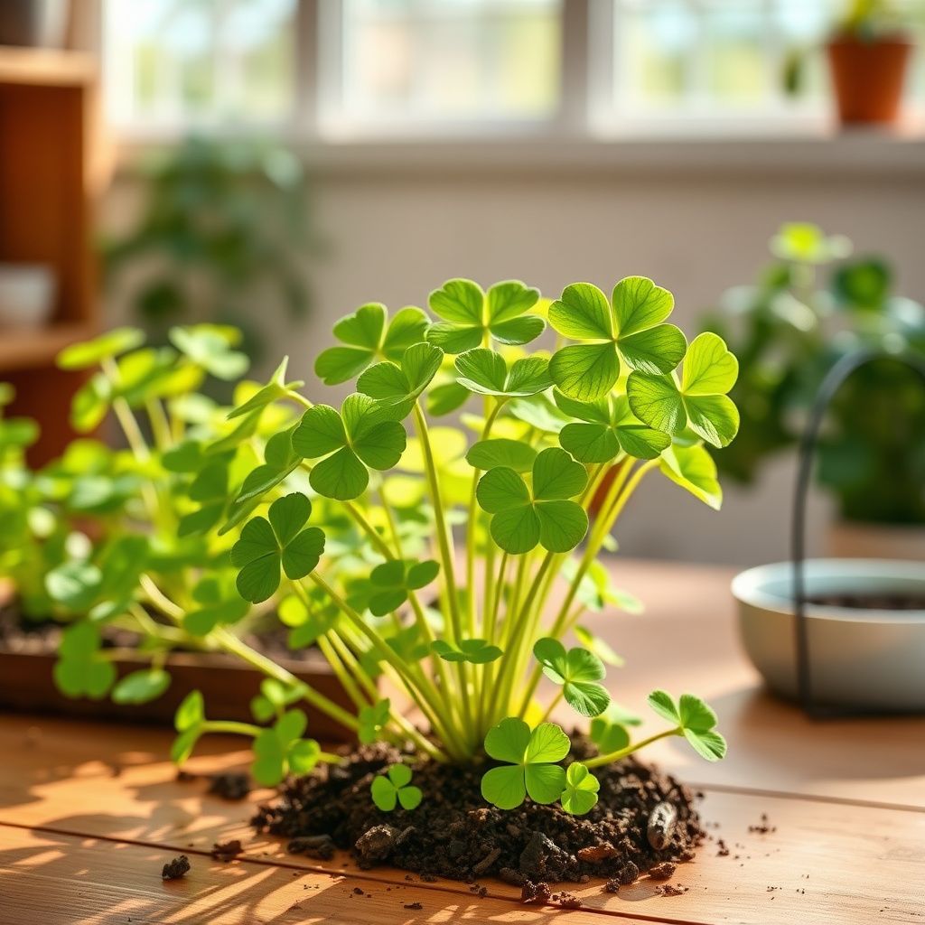 Khaki Green Four Leaf Clover Seeds for Planting – Heirloom NonGMO Organic Garden Seeds High Germination
 
 Sale