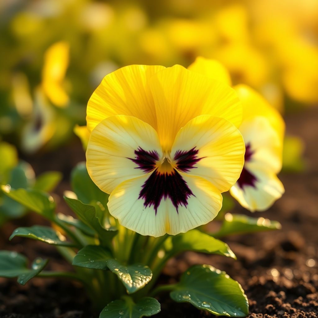 Yellow White Pansy Flower seeds for Planting Seasonal Bloomer Heirloom & GMO Free Seeds for Home Garden 
 
 Sale