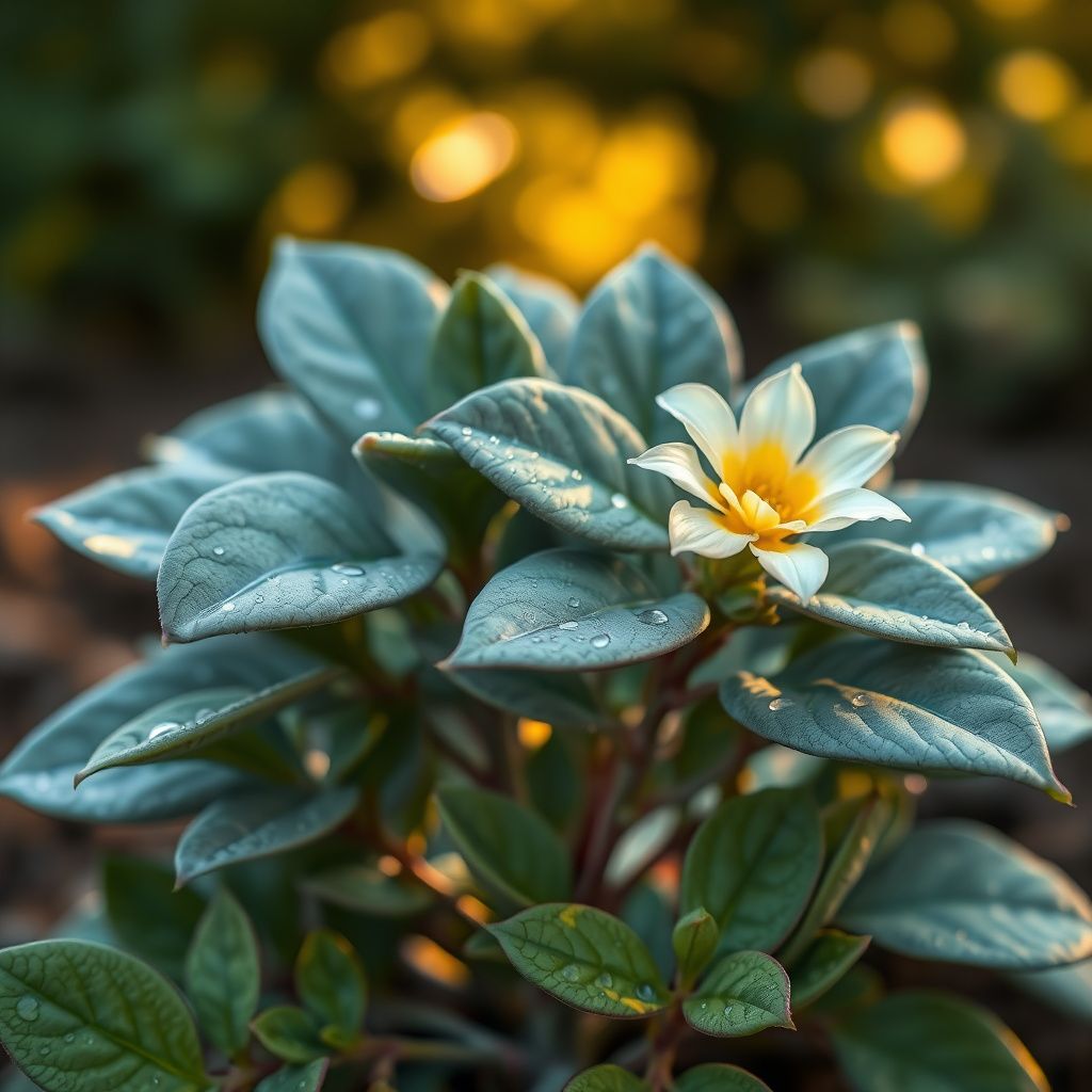 Silver Box Eucalyptus (Pruinosa) Silvery Blue-Green Foliage Apple Box Smoke Tree White-Yellow Flower Seeds