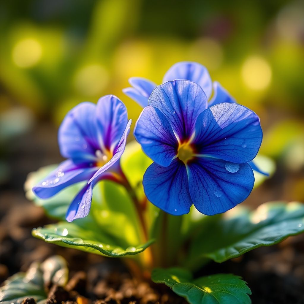 Blue Primula Auricula Flower seeds for Planting - Colorful Display, Heirloom & GMO Free Seeds for Home Garden