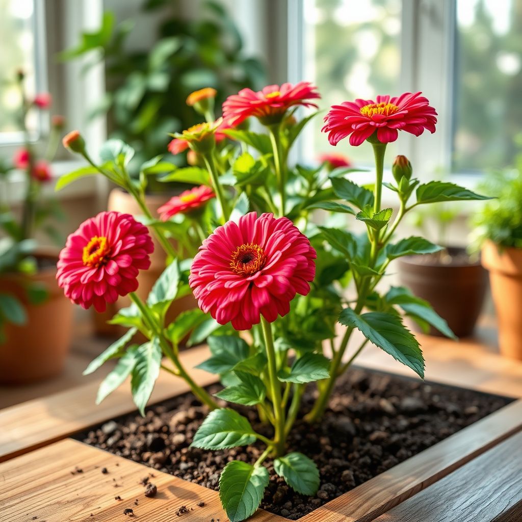 Zinnia Flower seeds for Planting - Seasonal Bloomer, Heirloom & GMO Free Seeds for Home Garden