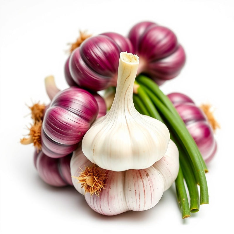 Purple & White Garlic Seeds for Planting