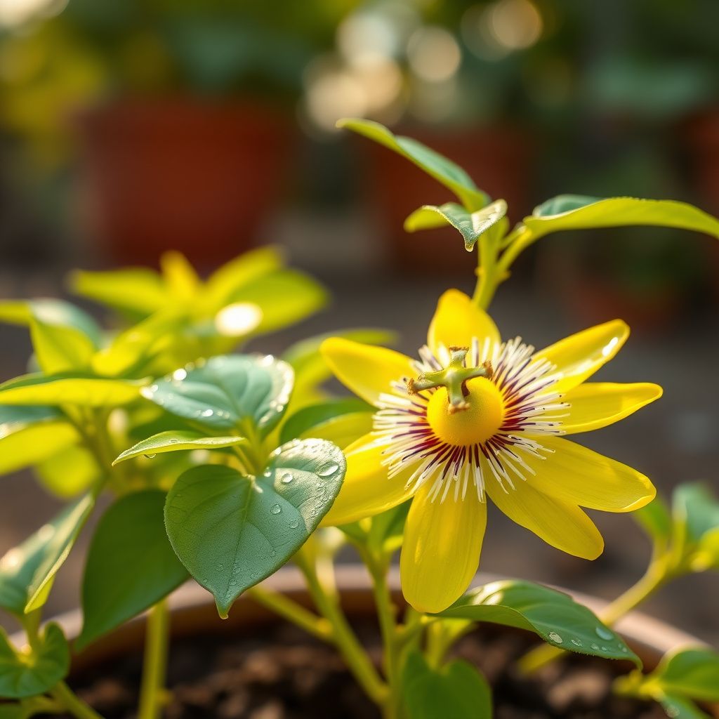 Yellow Passion Flower Seeds Planting Exotic