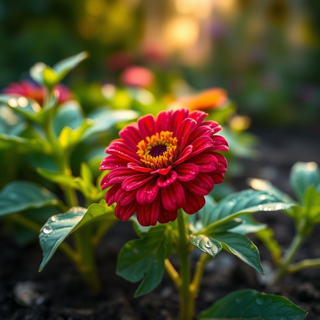 Zinnia Planting Flower Seeds Red Purple for Perfect for Planting