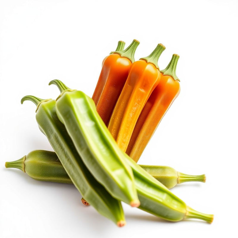 Okra Orange Vegetable Seeds for Vibrant and Productive Gardens