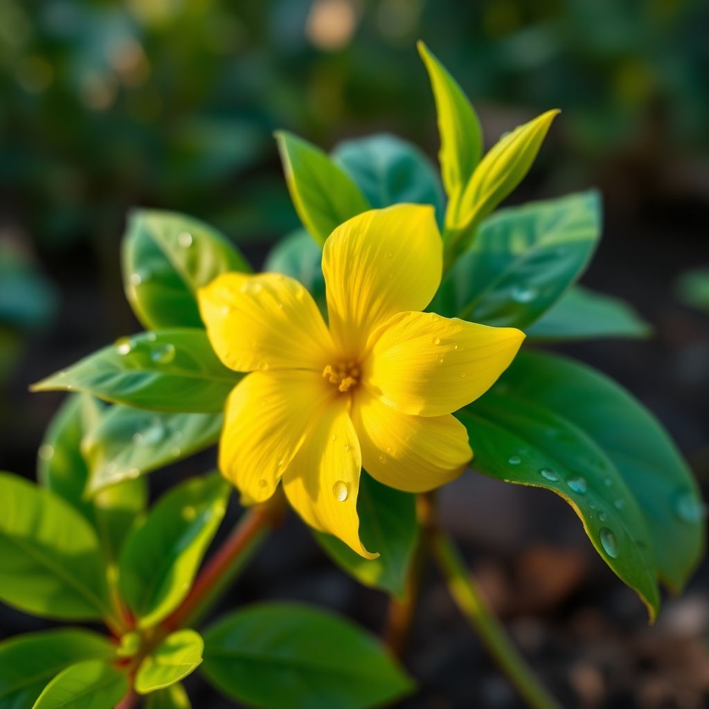 Yellow Jasminum Sambac Flower Seeds for Planting, Heirloom Non-GMO Organic Garden Seeds