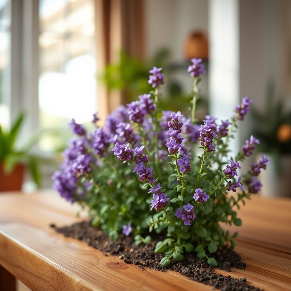 Purple Creeping Thyme Flower Seeds – Heirloom, Non-GMO, Fragrant Ground Cover for Garden Planting